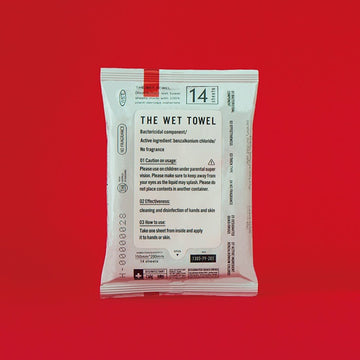 【THE】「消毒ができる」THE WET TOWEL ポケットタイプ 14枚入り×3個