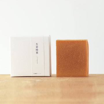 【石鹸屋りーふ】生姜蜂蜜 しょうがマヌカ の石鹸 和漢植物シリーズ りーふせっけんGH