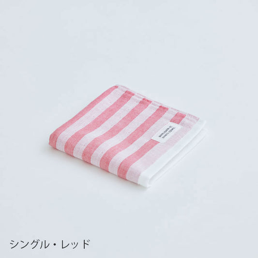 【MARUSHIN by SHINTO TOWEL】シマ　ハンドタオル　シングル