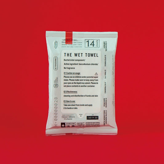 【THE】「消毒ができる」THE WET TOWEL ポケットタイプ 14枚入り×3個