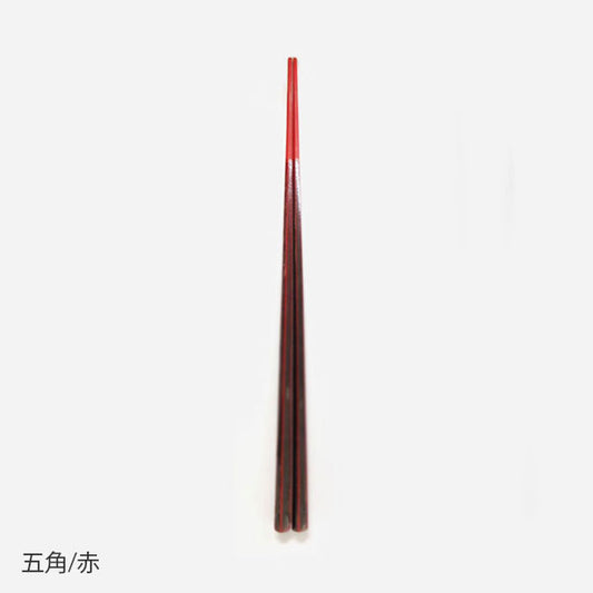 【hashi-coo】one decade　五角〈細身研ぎ／食洗機対応漆〉24cm