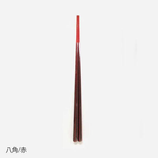 【hashi-coo】one decade　八角〈細身研ぎ／食洗機対応漆〉24cm