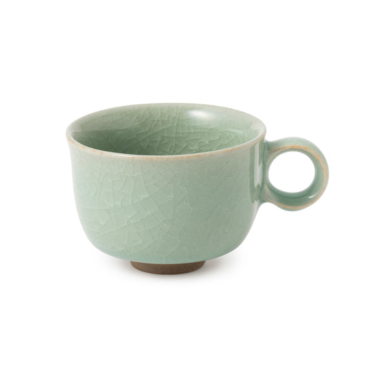 【鍋島虎仙窯】鍋島青磁　貫入ティーカップ