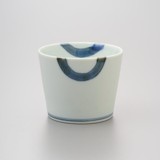 【渓山窯】染付輪紋そば猪口