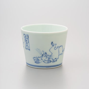 【渓山窯】染付高山寺そば猪口