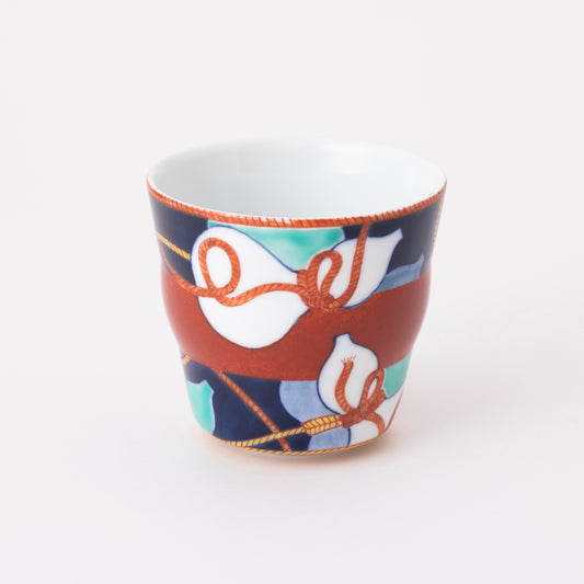 【鍋島虎仙窯】色鍋島蕎麦猪口　HYOTAN