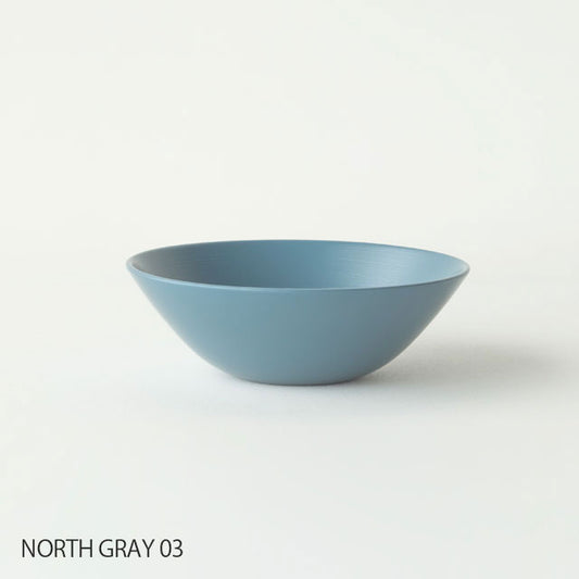 【RIN&CO.】越前硬漆 平椀 Ｓ　NORTH GRAY