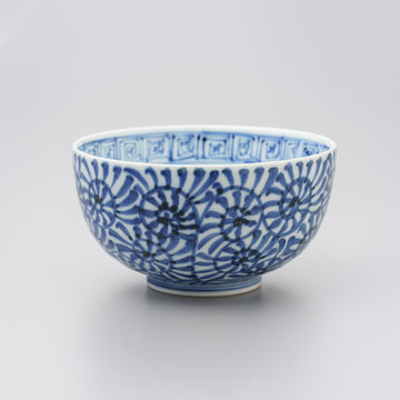 【渓山窯】染付蛸唐草段入ミニ丼