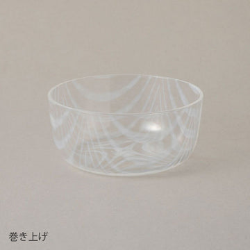 【廣田硝子】大正浪漫硝子　鉢　巻き上げ