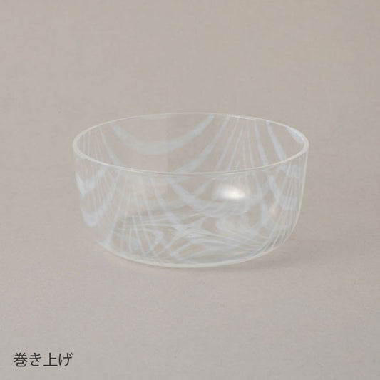 【廣田硝子】大正浪漫硝子　鉢　巻き上げ