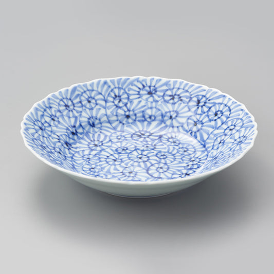 【渓山窯】蛸唐草（総柄）7寸中鉢