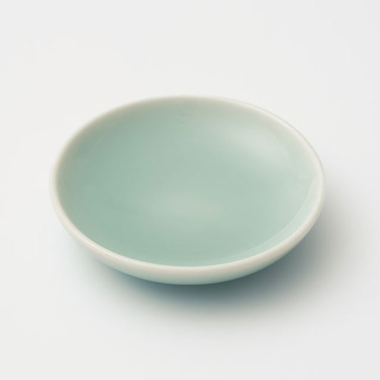 【鍋島虎仙窯】青磁豆皿　水　＃入荷予定 10月末 ごろ