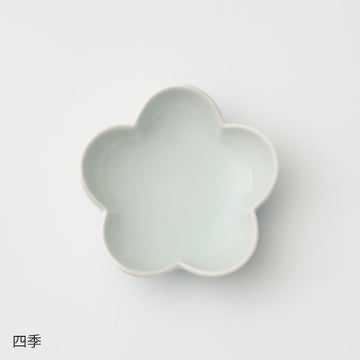 【鍋島虎仙窯】青白磁豆皿　四季　＃入荷予定 10月末 ごろ