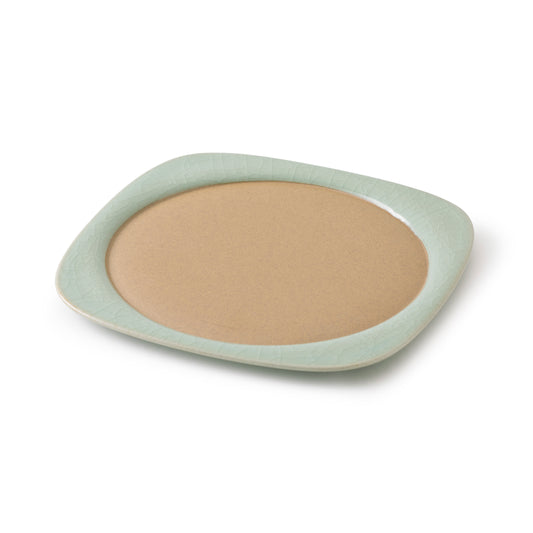 【鍋島虎仙窯】鍋島青瓷　貫入菓子盆