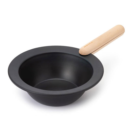【FUJITA KINZOKU】「IH使用可」 FRYING PAN JIU 深型Mサイズ/ハンドル ブナ(ビーチ)セット