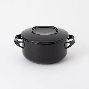 【野田琺瑯】「IH使用可」NOMAKU(ノマク)　キャセロール２０cm　ブラック