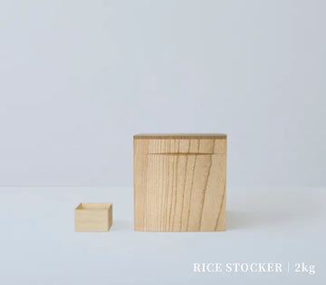 【KIRIFT】ライスストッカー 2kg 蜜蝋タイプ 国産桐 米びつ