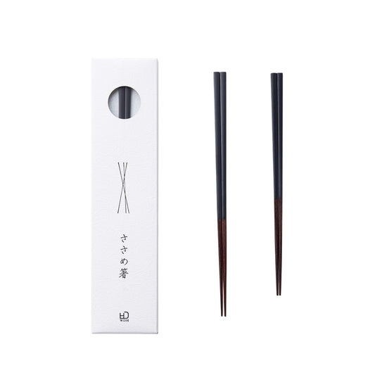 【WDH】ささめ箸 20.5cm 黒 朱