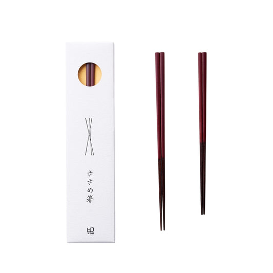 【WDH】ささめ箸 20.5cm 黒 朱