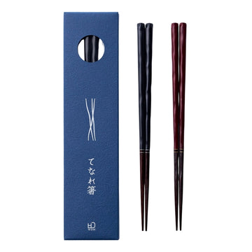 【WDH】てなれ箸 23cm 黒 朱