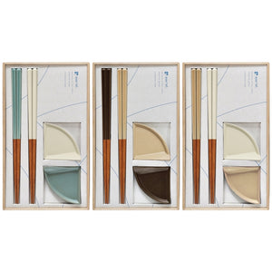 【サンライフ】quartet. 2P Gift box peacock/white beige/white brown/beige