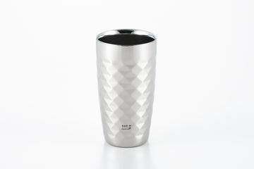 【磨き屋シンジケート】 2重ビアタンブラー（ダイヤモンドカット仕上げ）370ml　YJ1192