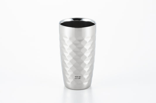 【磨き屋シンジケート】 2重ビアタンブラー（ダイヤモンドカット仕上げ）370ml　YJ1192