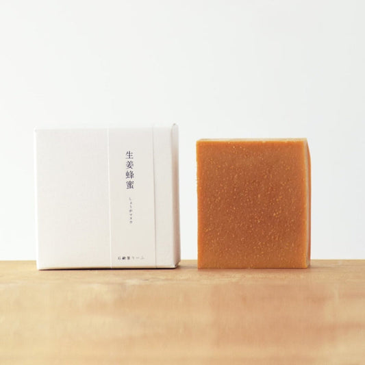 【石鹸屋りーふ】生姜蜂蜜 しょうがマヌカ の石鹸 和漢植物シリーズ りーふせっけんGH