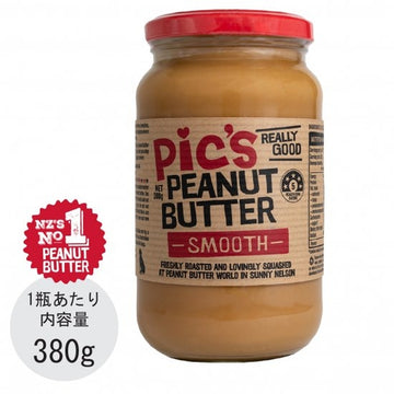 【Wholesum Japan】ピックスピーナッツバター なめらかスムース（380g）